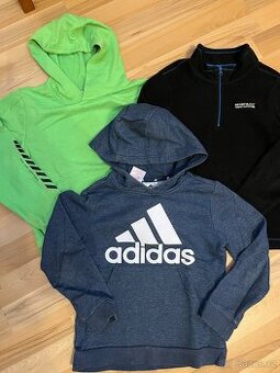Mikina/mikiny Adidas vel.128-cena celkem