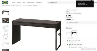 Psací stůl IKEA černý