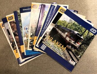 12× brožury České dráhy – železnice, lokálky, tunely, muzea