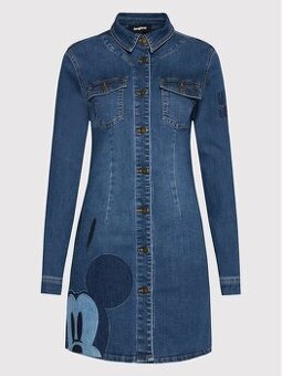 Desigual riflové šaty Mickey vel. L (42)