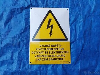 Smaltovaná výstražná cedule