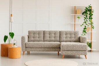 NOVÁ rohová sedačka LUNGO – Rozkládací s úložným prostorem