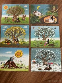 Dřevěné kostky Krteček