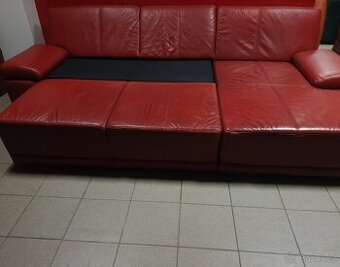 ROZKLÁDACÍ rohová sedací souprava - jak NOVÁ, TOP STAV