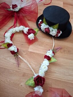 Svatební dekorace na auto - vinova