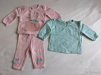 Set 2 triček a legínek vel. 62