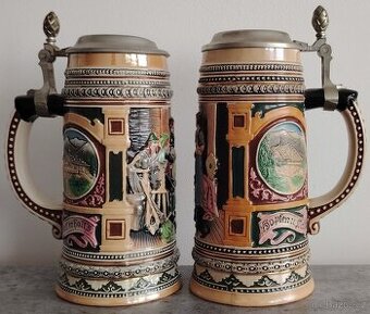 Německé pivní korbele 2 ks