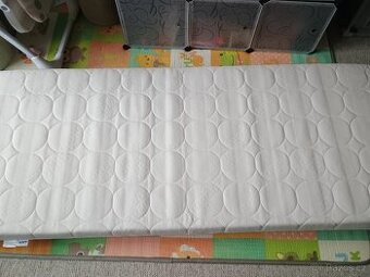 Dětská matrace do postele, měkčí a tvrdší strana plus modré