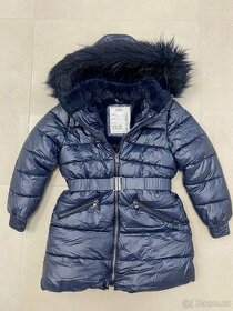 Zimní dívčí kabátek fa M&S, vel.134, 8-9let - 1