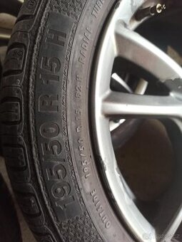 4x alu kola + letní pneu 195/50 R 15 H