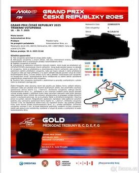 Moto GP GOLD listek