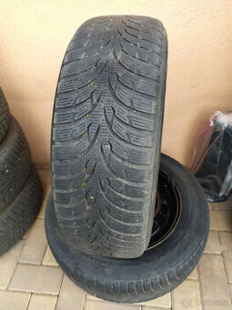 Zimní pneu na discích 195/65 R15, rozteč 5x100