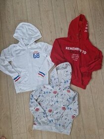Dětské dívčí mikiny s kapucí, vel. 134-140