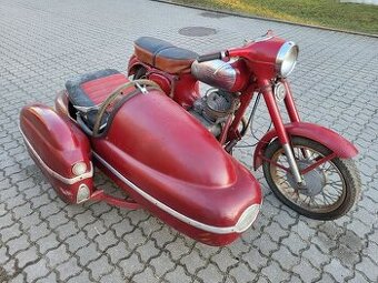 Jawa 350 se sajdou,sidecar 560