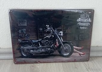 Plechový obrázek Harley Davidson Fat Boy