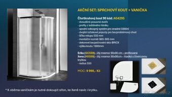 Sprchový kout s vaničkou