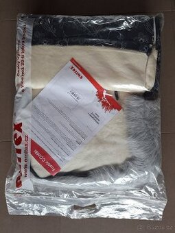 Emitex zimní fusak COMBI FOX květiny krémový