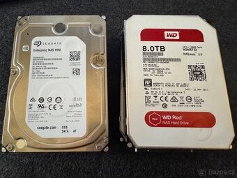 4x NAS disky Seagate a WD 8TB