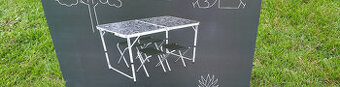 Nový kempingový set - stůl + 4 stoličky