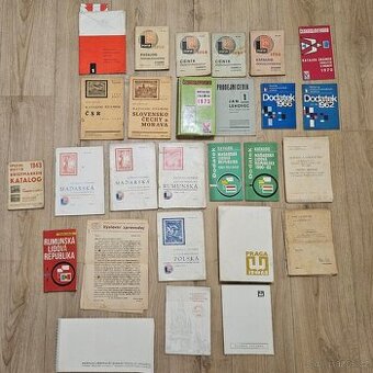 různé katalogy známek, výstavy apod.