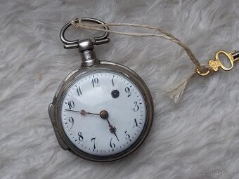 Kapesní hodinky Špindlovky kolem r.1800- stříbro.