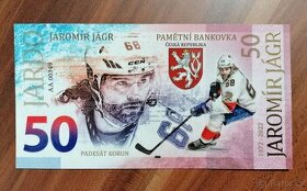 Pamětní bankovka JAROMÍR JÁGR 50