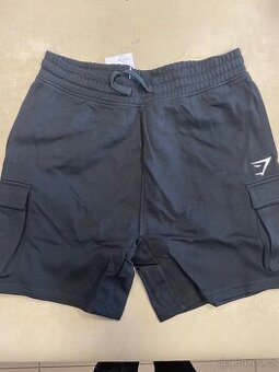 Gymshark Crest Cargo Shorts - Černé - 1