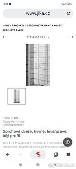 Sprchové dveře JIKA Lyra plus