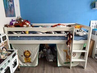 Vyvýšená dětská postel 90x200