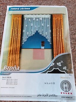 Záclona Broňa š.350 x v.160cm nová čeké výroby - 1