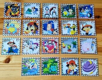 Prodám Pokémon Artbox nálepky 1999 STŘÍBRNÉ