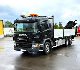 Scania P320 6x2 valník s hydraulickou rukou