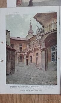 Jansovy obrazy "Staré Prahy" Tisk.