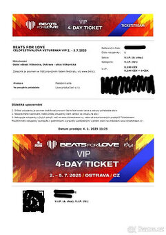 2x VIP vstupenky na B4L
