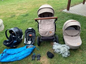 Kombinovaný kočárek a autosedačka se základnou