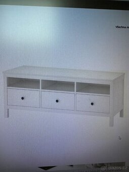 Moderní tv komoda  v bílé barvě