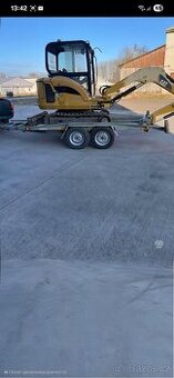 Vozík na bagr přívěs podvalník vozejk bržděný