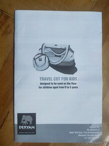 Dětská cestovní postýlka Deryan nepoužitá