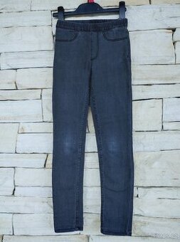 Dívčí pružné džínové kalhoty zn. H&M vel. 128