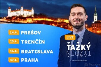 2 vstupenky na Ťažký týždeň s Jakubom Gulíkom