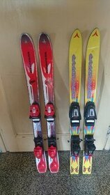 Dětské lyže+lyžáky+hůlky