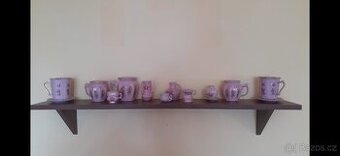 Nabízím sbírku růžového porcelánu
