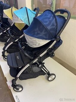 Kočárek HYBRID EZYFOLD chrom/navy -NOVÉ ZBOŽÍ