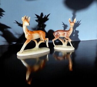 Poválečný myslivecký porcelánový RoyalDux set