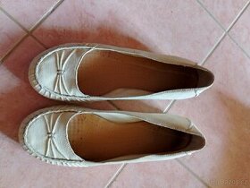 Krémové baleríny Clarks vel. 40 - 1