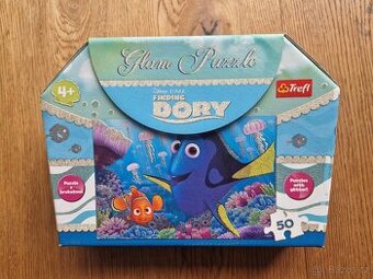 TREFL Třpytivé puzzle Hledá se Dory 50 dílků