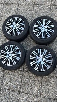 Plechová kola s letními pneu Barum 195/55 R15 - 6mm