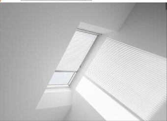 žaluzie Velux na střešní okna bílé barvy