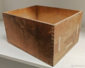 Dřevěná bedýnka falcovaná 35x28,5x20cm - 1