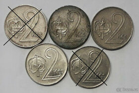 2 koruny 1980 a 1991 - 1